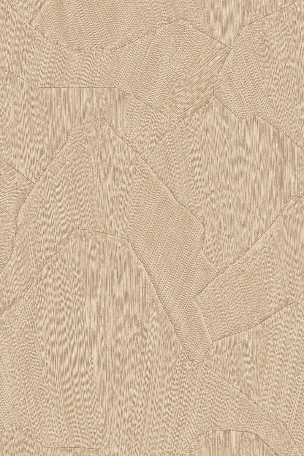 Shards wallpaper by Arte in Beige (Camel) – flat swatch of the plaster shard pattern
