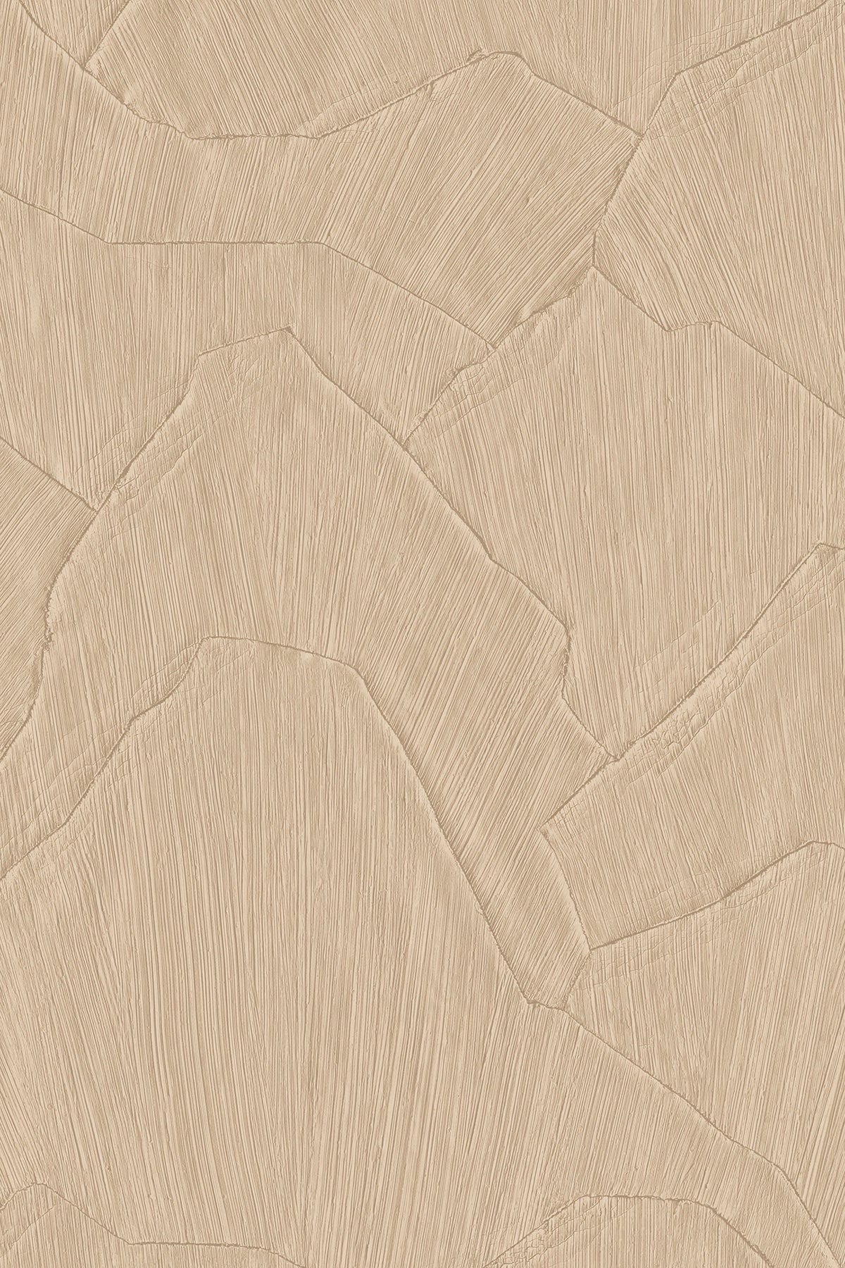 Shards wallpaper by Arte in Beige (Camel) – flat swatch of the plaster shard pattern