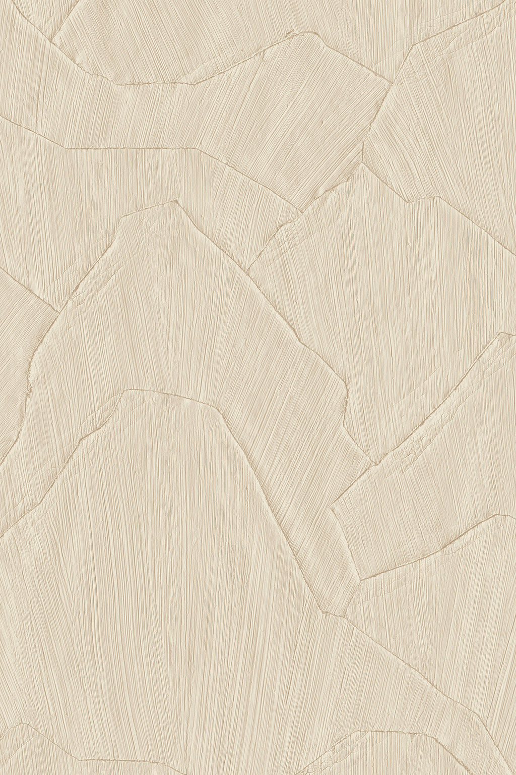 Shards wallpaper by Arte in Cream – Clay – flat swatch of the plaster shard pattern