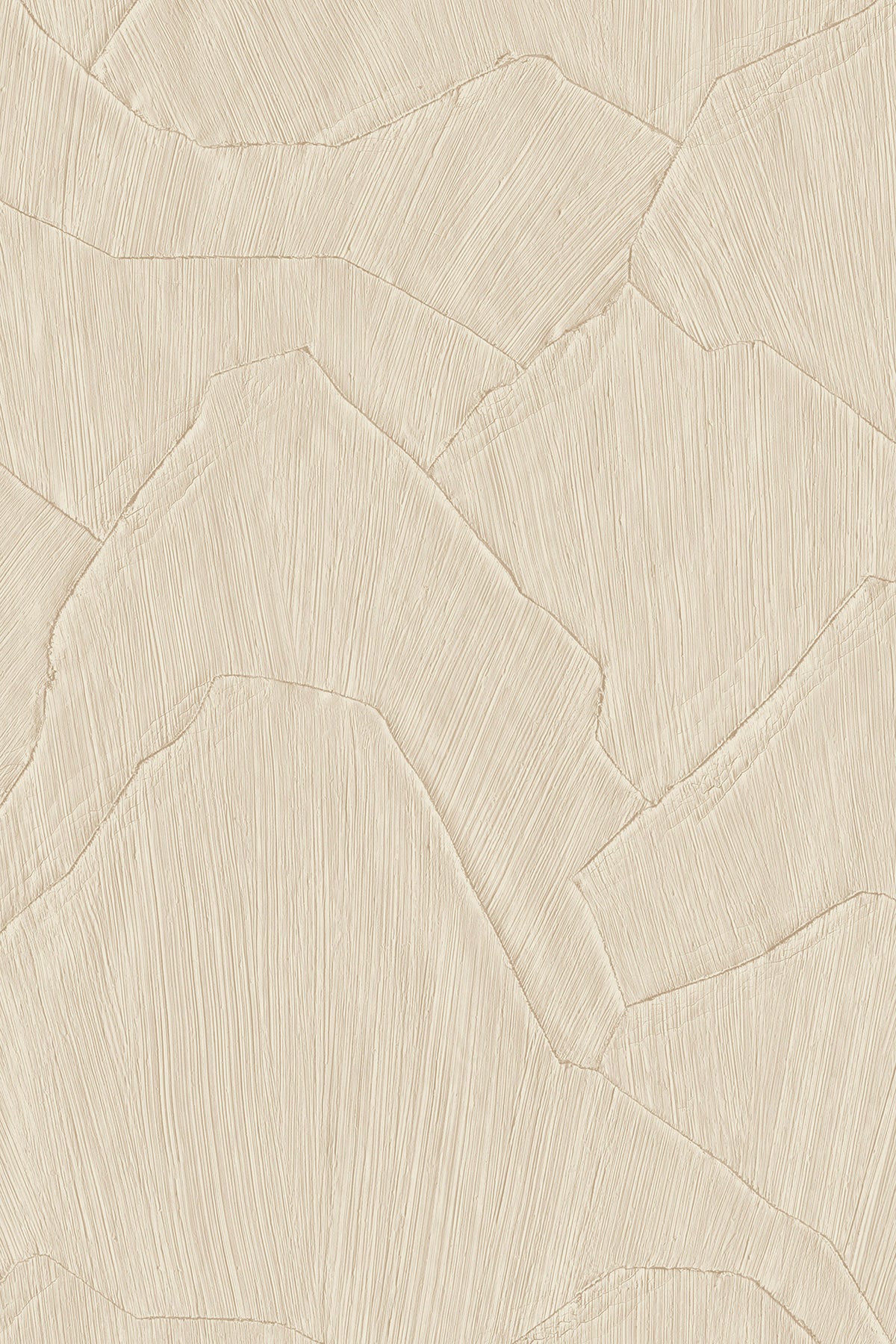 Shards wallpaper by Arte in Cream – Clay – flat swatch of the plaster shard pattern