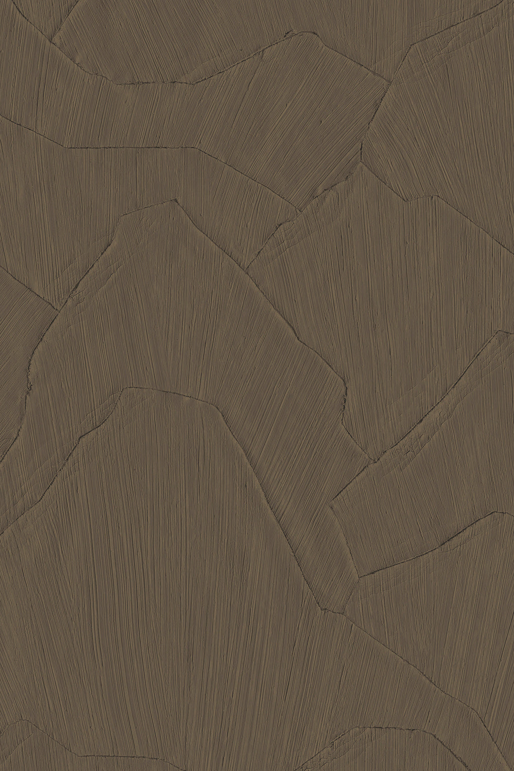Shards wallpaper by Arte in Brown (Hot Chocolate) – flat swatch of the plaster shard pattern