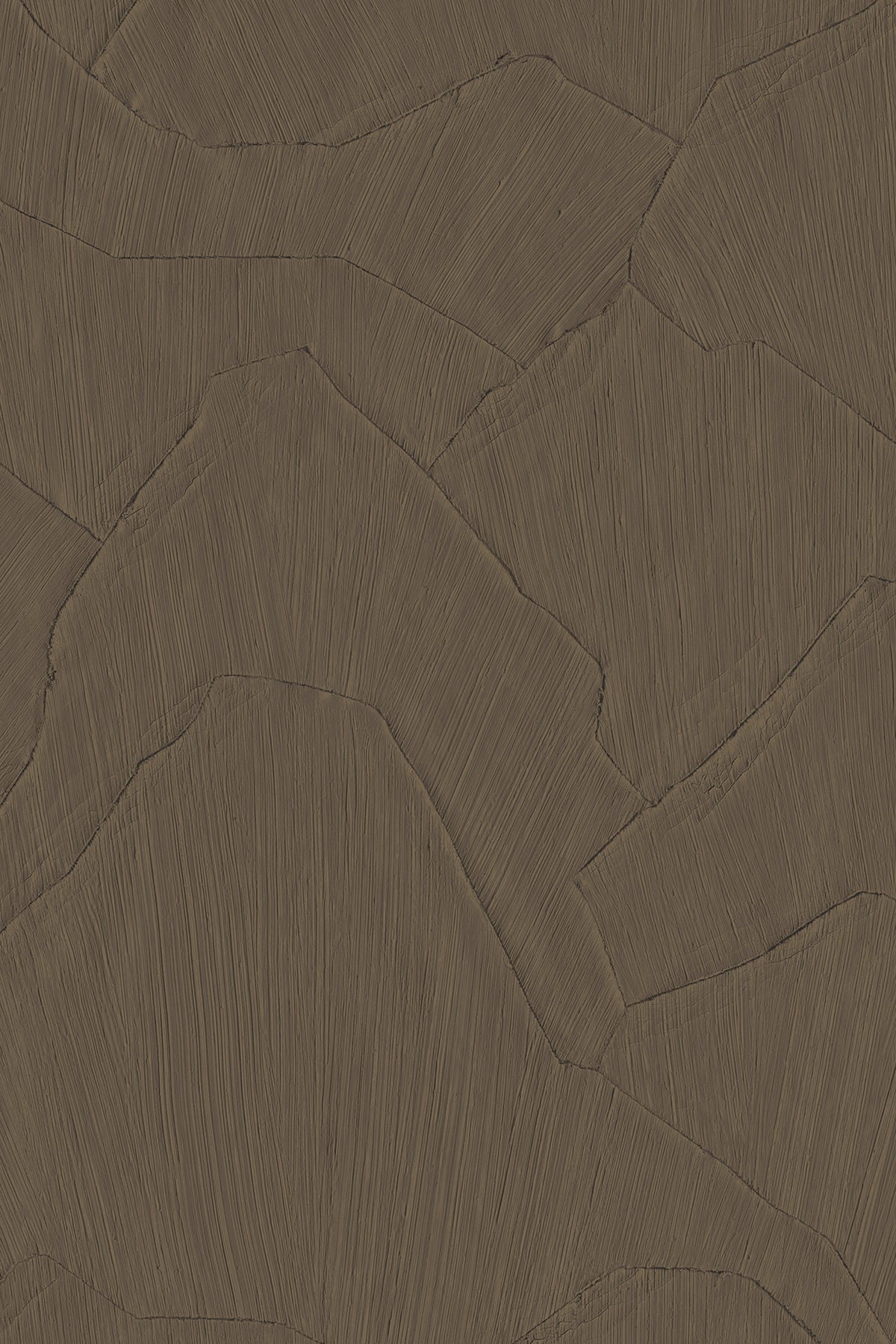 Shards wallpaper by Arte in Brown (Hot Chocolate) – flat swatch of the plaster shard pattern