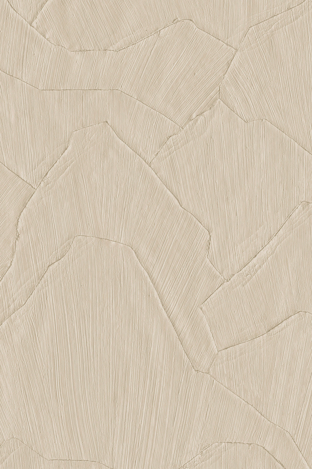 Shards wallpaper by Arte in Cream – Sand Drift – flat swatch of the plaster shard pattern