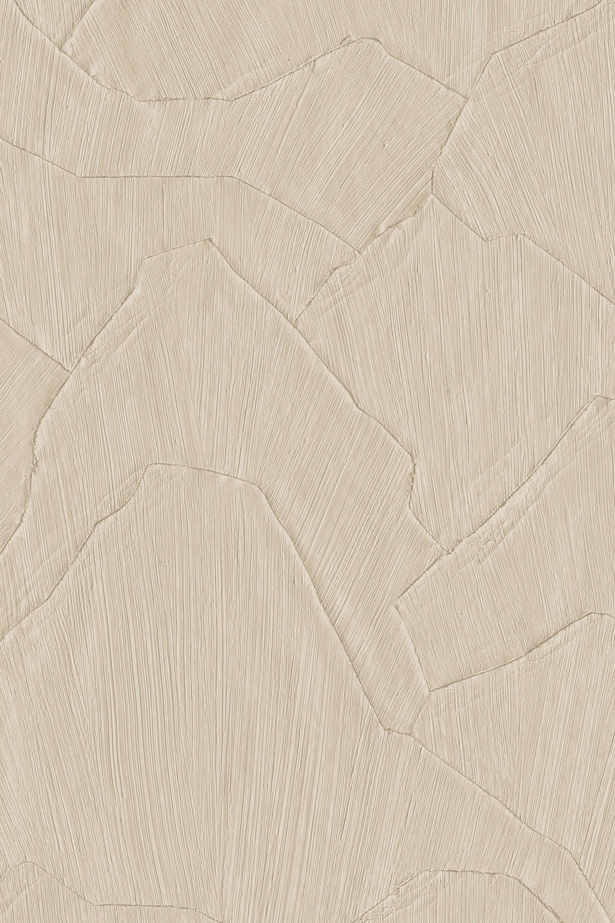 Shards wallpaper by Arte in Cream – Sand Drift – flat swatch of the plaster shard pattern