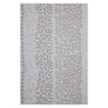 Seashells wallpaper by Abigail Edwards swatch in Cockle, soft grey-taupe shells in vertical bands on cream