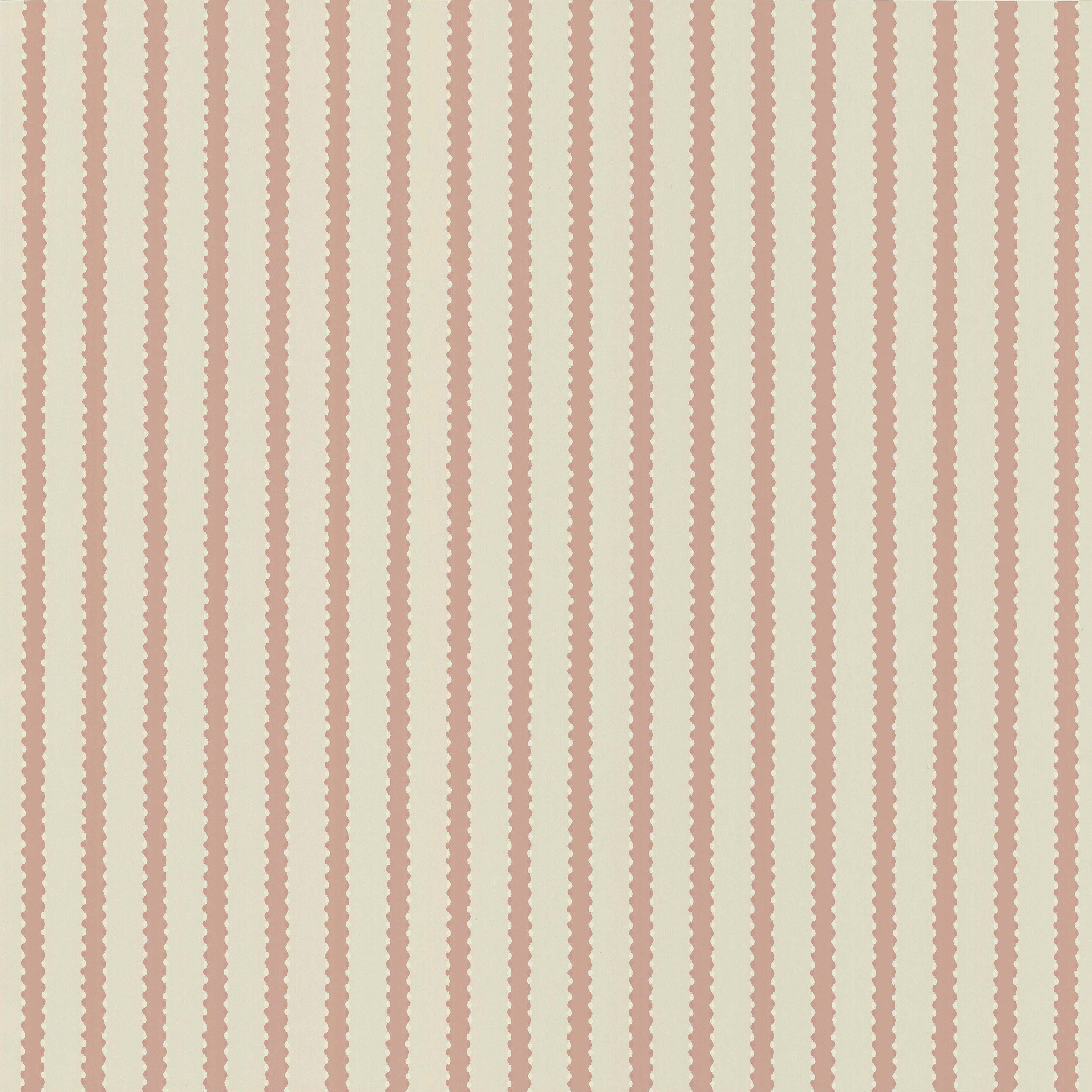 Stitched Stripe wallpaper by Langelid/von Bromssen - stripe design in Pink