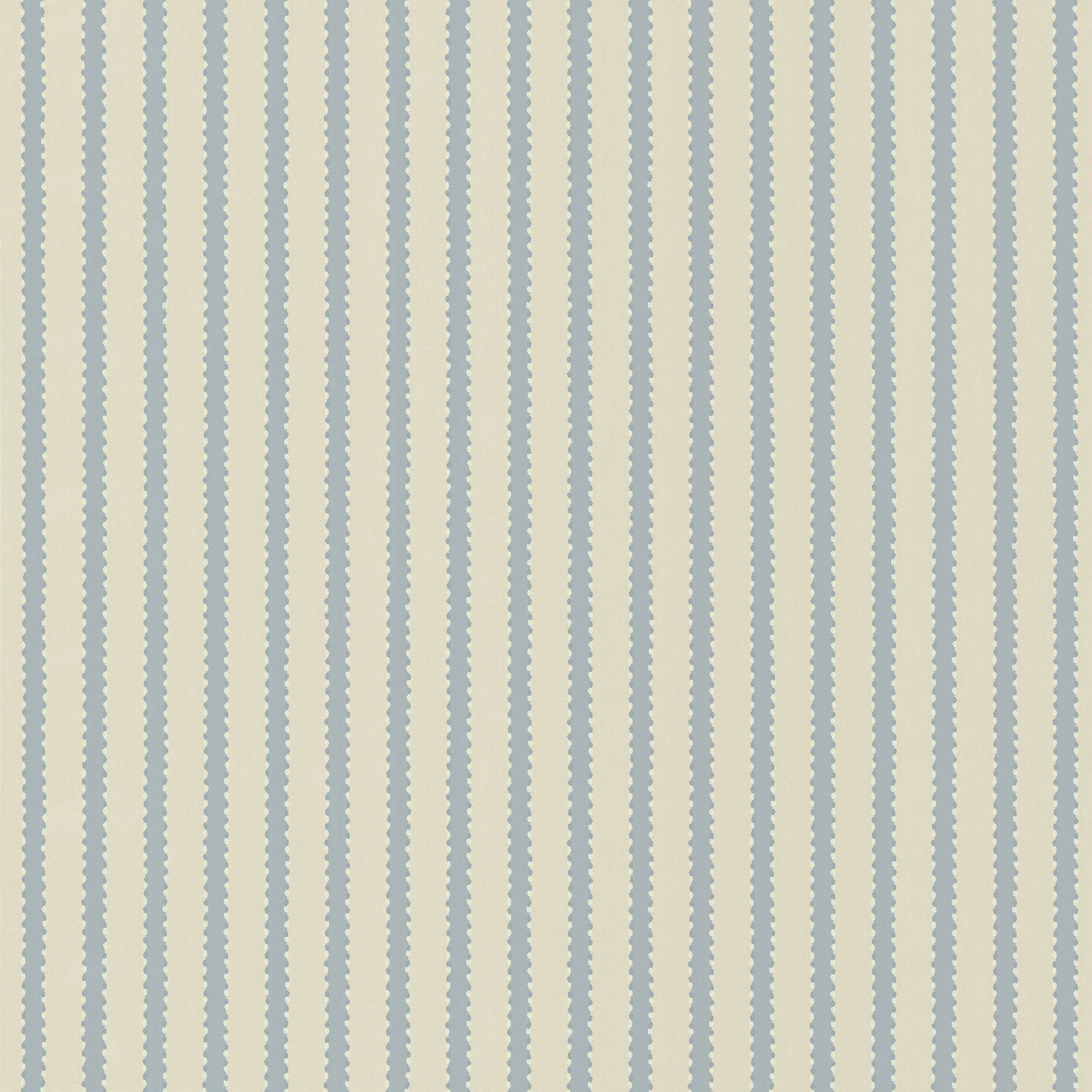 Stitched Stripe wallpaper by Langelid/von Bromssen - stripe design in Blue