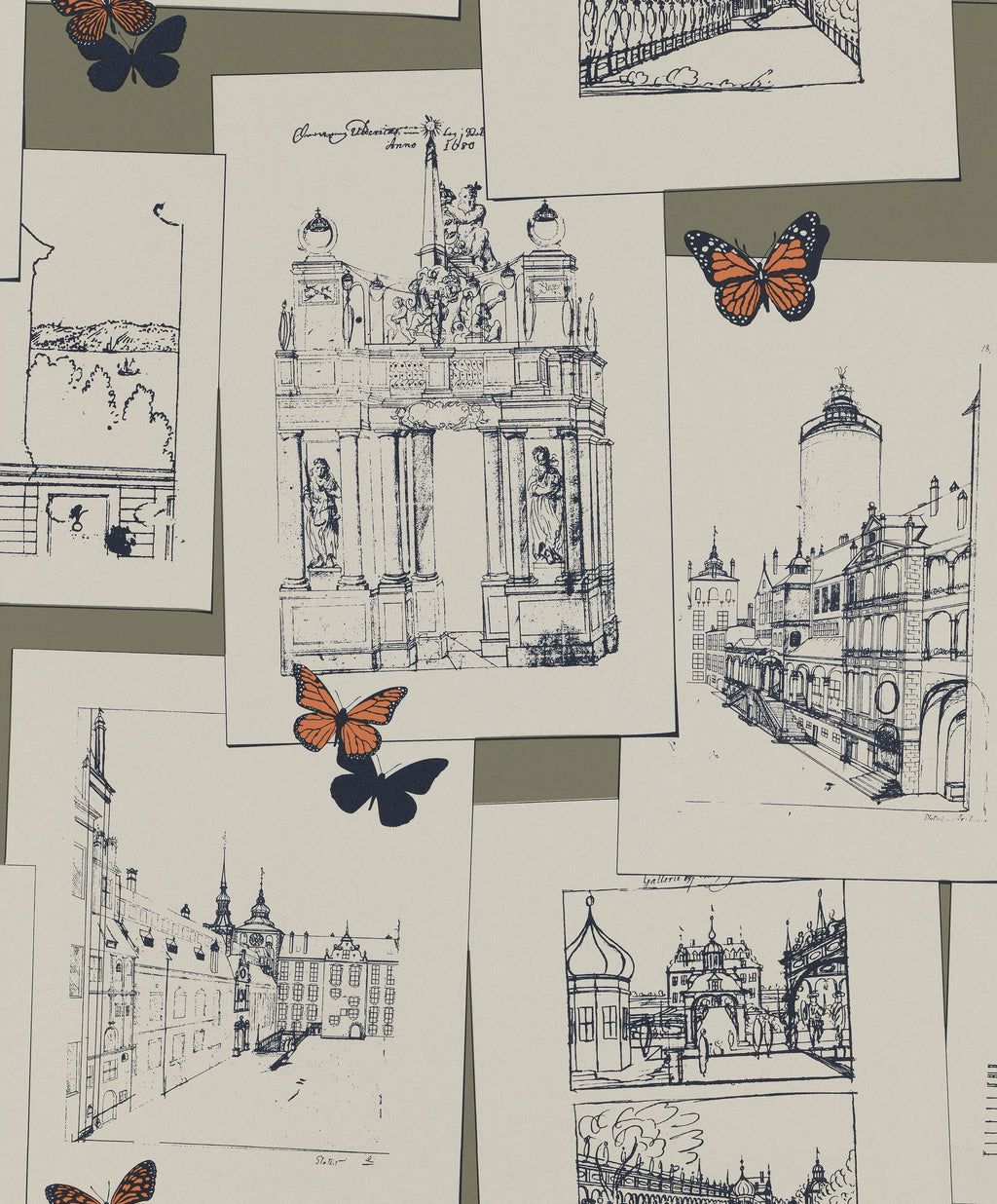 The Butterfly Effect wallpaper by Langelid/von Bromssen - animals design in Orange