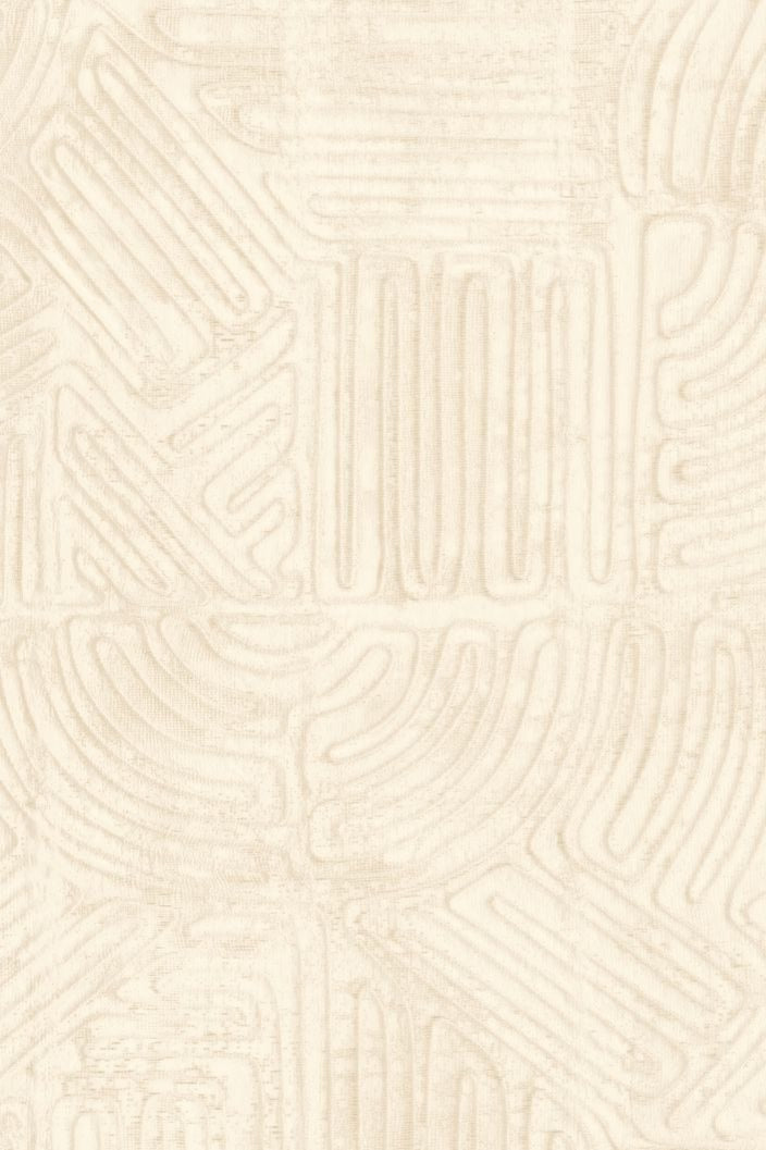 Tamba wallpaper by Arte in Cream – Plaster – flat swatch of the rope geometric pattern