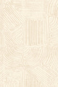 Tamba wallpaper by Arte in Cream – Plaster – flat swatch of the rope geometric pattern