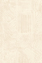 Tamba wallpaper by Arte in Cream – Plaster – flat swatch of the rope geometric pattern