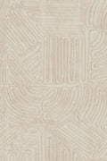 Tamba wallpaper by Arte in Cream – Pebble – flat swatch of the rope geometric pattern