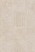 Tamba wallpaper by Arte in Cream – Powder – flat swatch of the rope geometric pattern