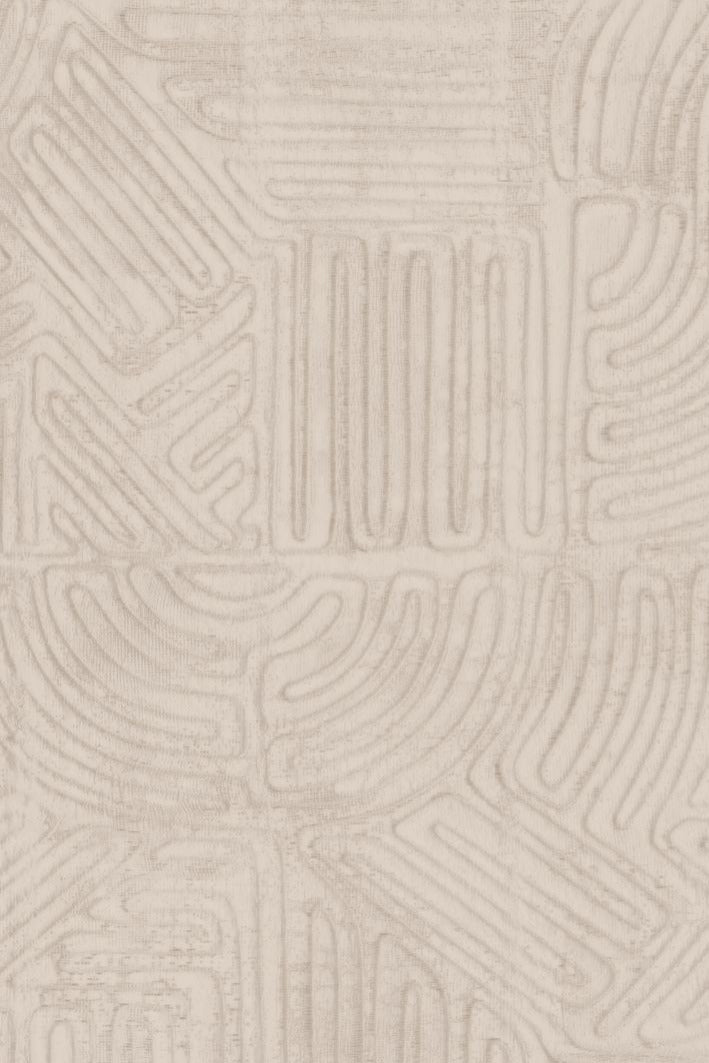 Tamba wallpaper by Arte in Cream – Powder – flat swatch of the rope geometric pattern