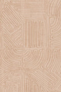 Tamba wallpaper by Arte in Pink (Coral) – flat swatch of the rope geometric pattern