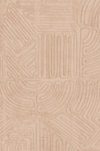 Tamba wallpaper by Arte in Pink (Coral) – flat swatch of the rope geometric pattern