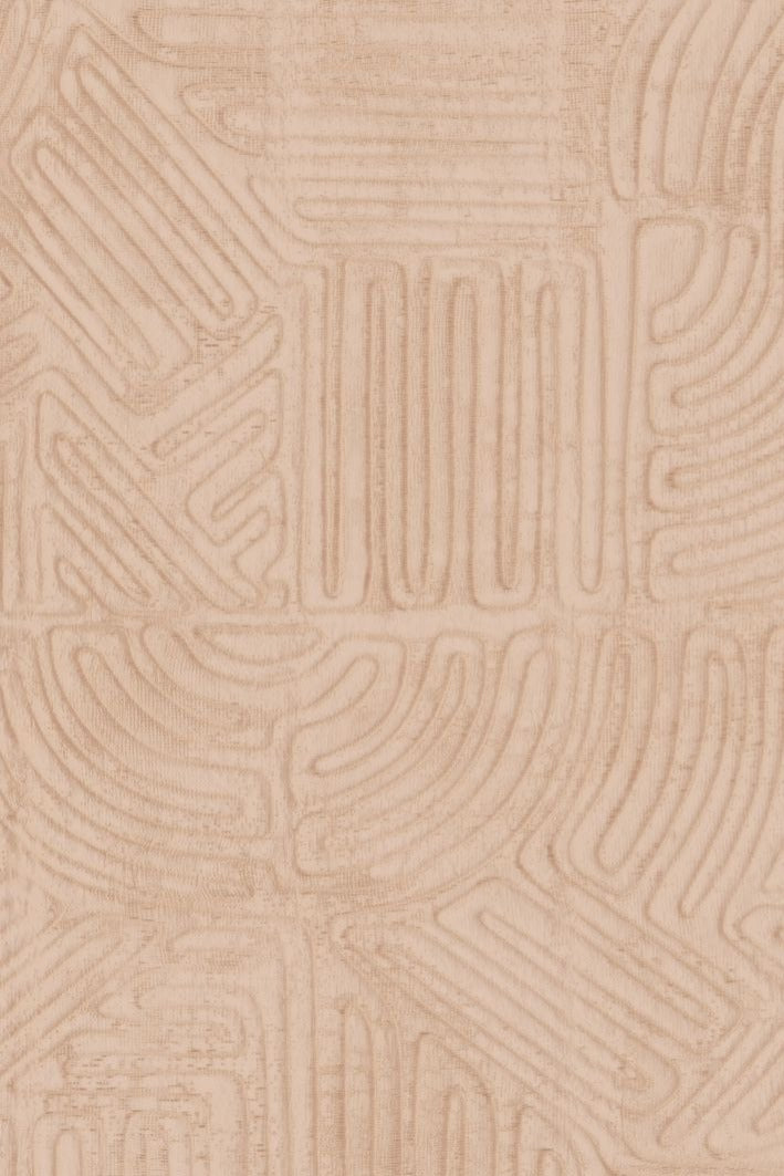 Tamba wallpaper by Arte in Pink (Coral) – flat swatch of the rope geometric pattern