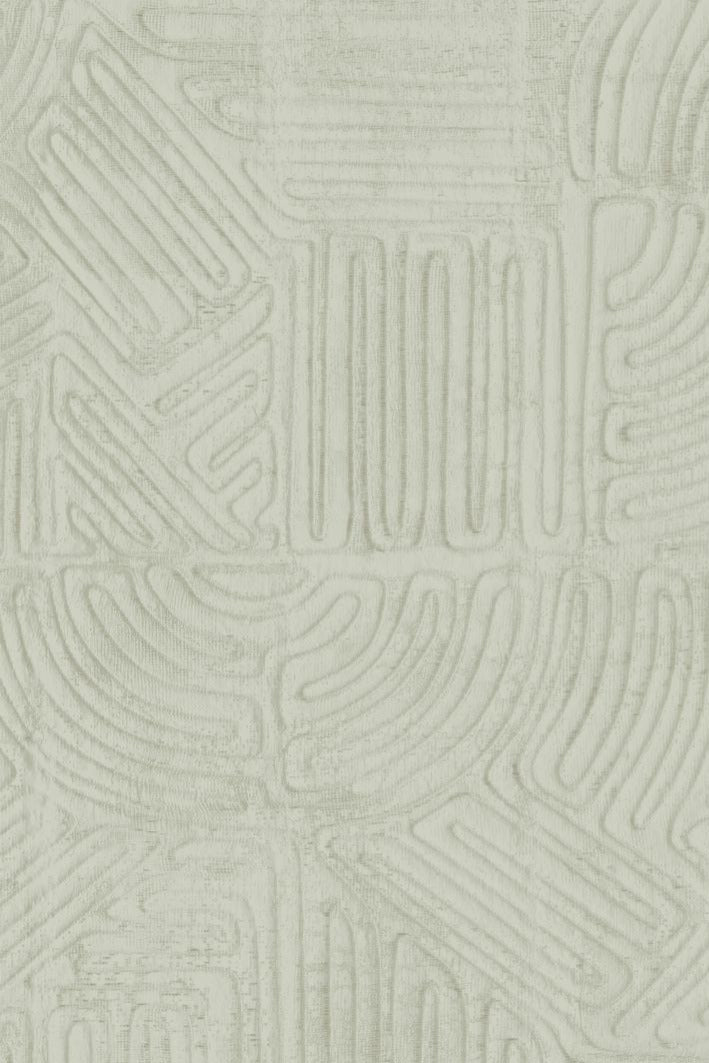 Tamba wallpaper by Arte in Green (Mint) – flat swatch of the rope geometric pattern