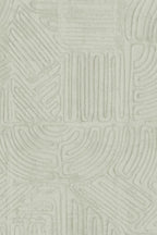 Tamba wallpaper by Arte in Green (Mint) – flat swatch of the rope geometric pattern