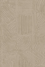 Tamba wallpaper by Arte in Beige – Mushroom – flat swatch of the rope geometric pattern