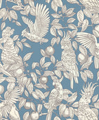Talk about Cockatoos wallpaper by Langelid/von Bromssen - animals design in Blue