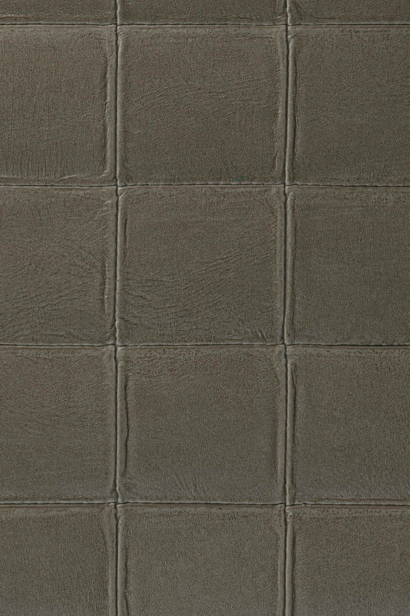 Alma by Arte wallpaper by Arte in Brown – Mocha – flat swatch of the padded leather pattern