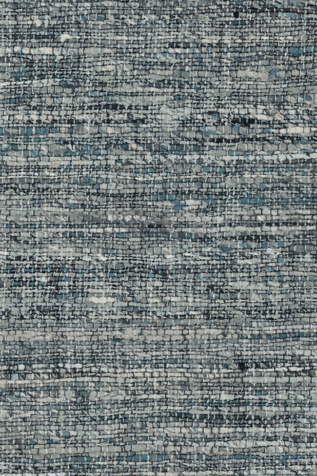 Aspero wallpaper by Arte in Grey (Blue Stone) – flat swatch of the woven linen texture pattern