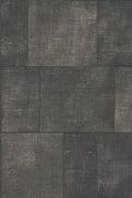 Cuadro wallpaper by Arte in Black (Charcoal) – flat swatch of the patchwork pattern