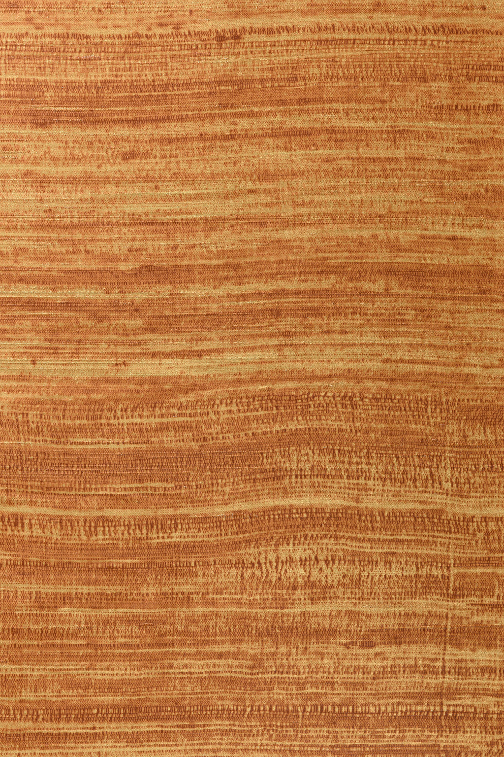 Eri wallpaper by Arte in Orange (Copper) – flat swatch of the open-weave silk texture pattern