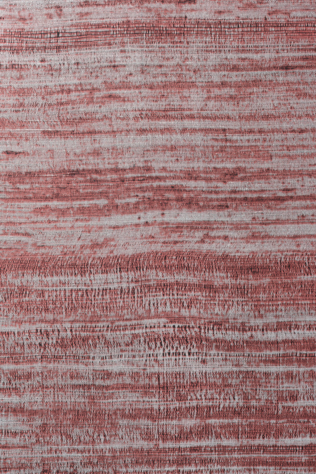 Eri wallpaper by Arte in Pink (Pink Silver) – flat swatch of the open-weave silk texture pattern