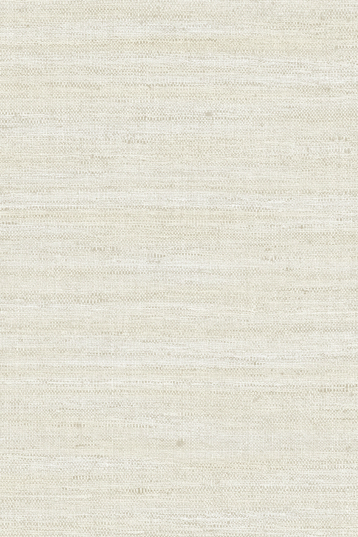 Lignes wallpaper by Arte in White (Pearl) – flat swatch of the horizontal thread pattern