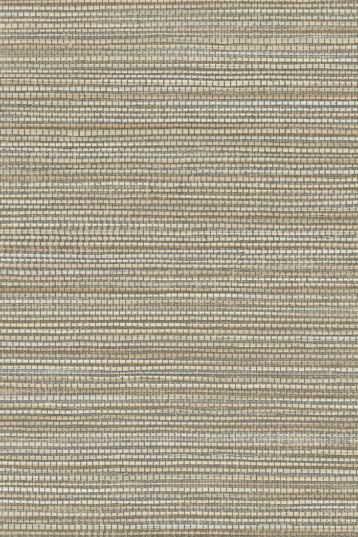 Marsh wallpaper by Arte in Beige – Ash – flat swatch of the woven grass texture pattern