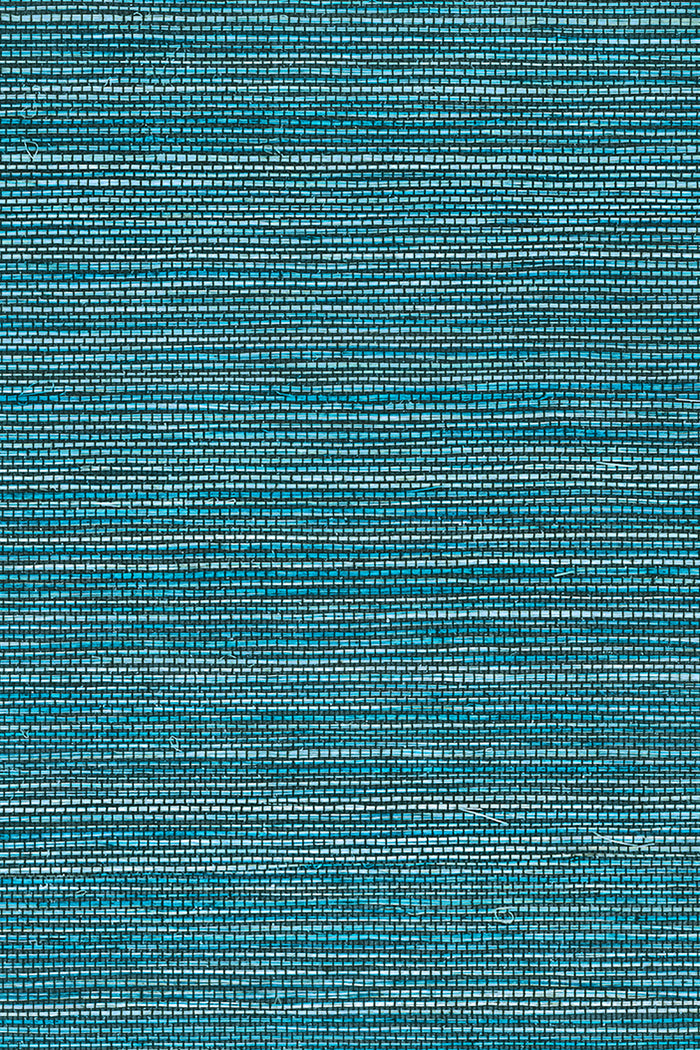 Marsh wallpaper by Arte in Teal (Ocean) – flat swatch of the woven grass texture pattern