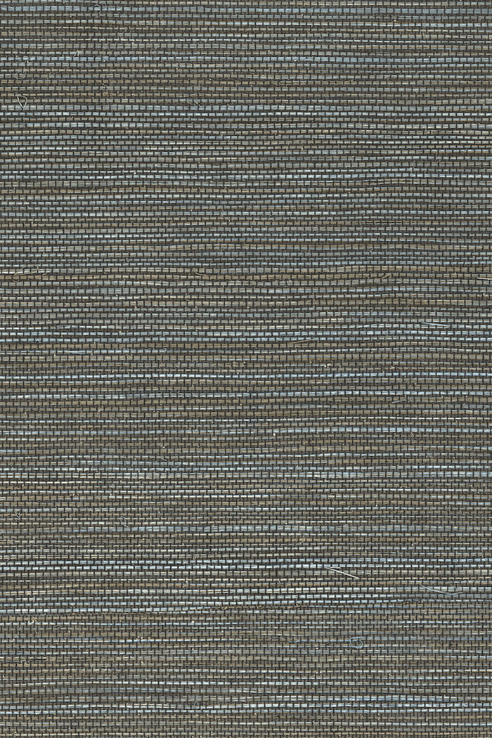 Marsh wallpaper by Arte in Grey – Blue Ash – flat swatch of the woven grass texture pattern