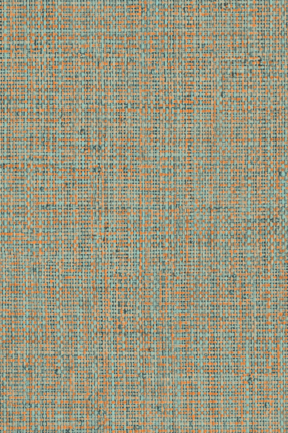 Nongo wallpaper by Arte in Beige – Blue Orange – flat swatch of the basket weave texture pattern