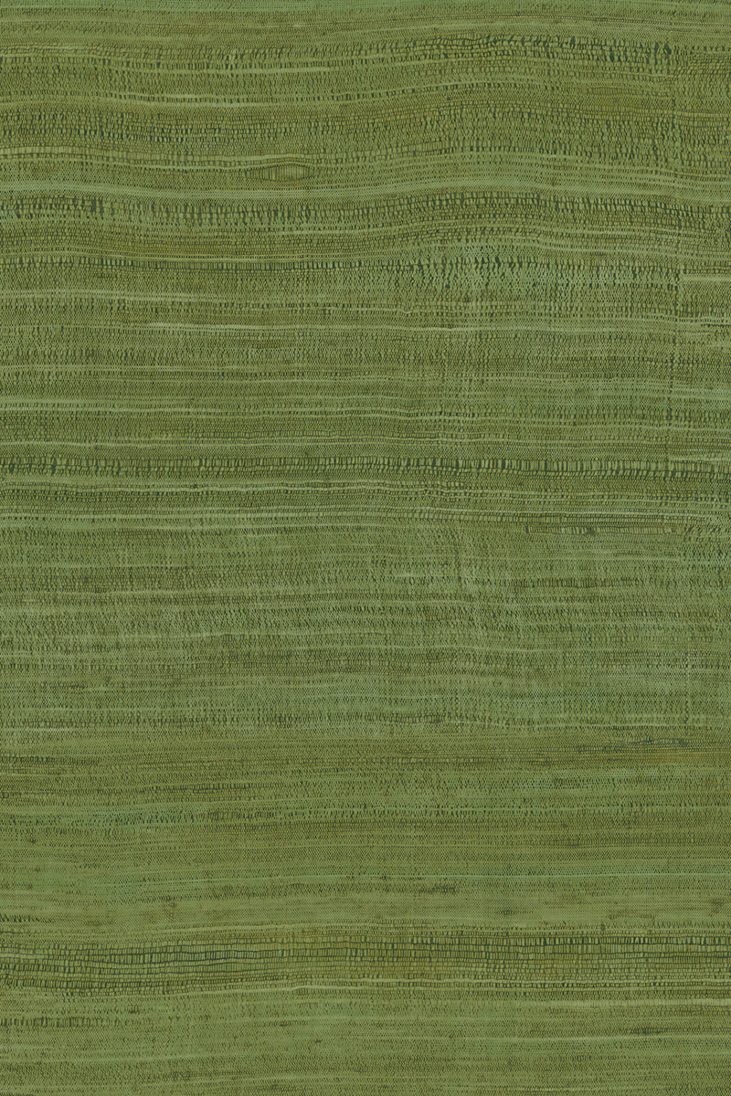 Tasar wallpaper by Arte in Green (Palmier) – flat swatch of the silk texture pattern