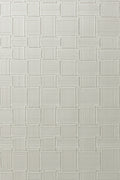 Weave wallpaper by Arte in White (Glazed White) – flat swatch of the braided leather pattern