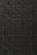 Weave wallpaper by Arte in Black (Espresso) – flat swatch of the braided leather pattern