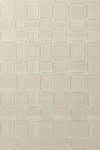 Weave wallpaper by Arte in Cream (Latte) – flat swatch of the braided leather pattern