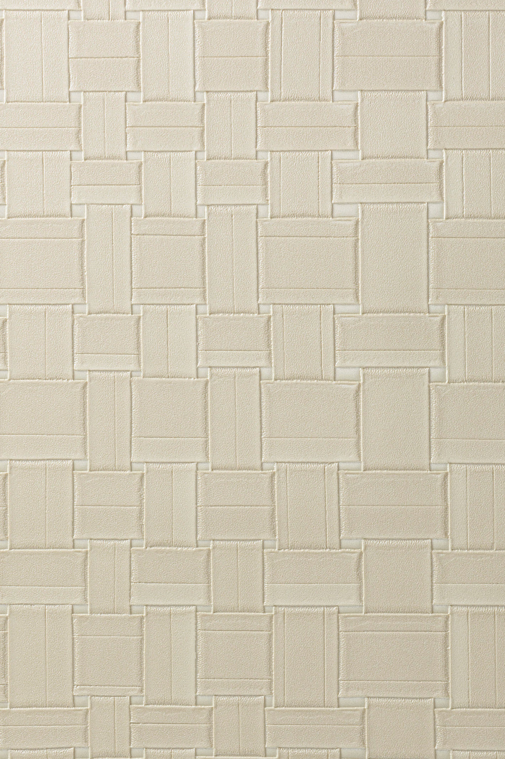Weave wallpaper by Arte in Cream (Latte) – flat swatch of the braided leather pattern