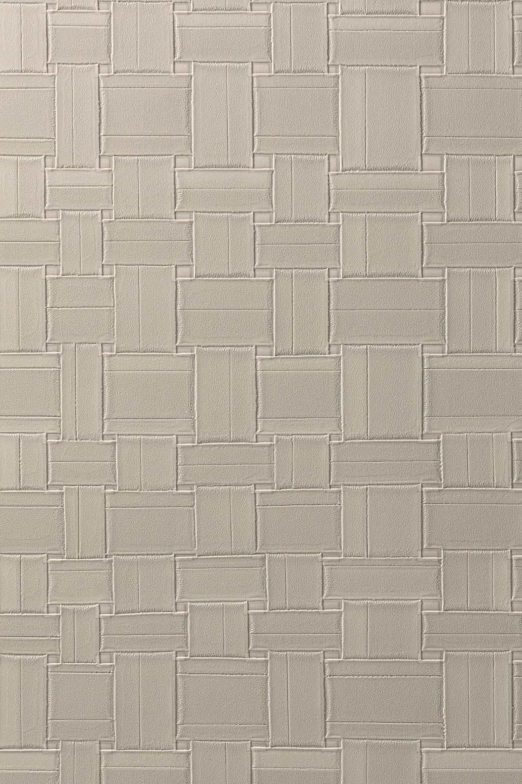 Weave wallpaper by Arte in Beige (Clay) – flat swatch of the braided leather pattern