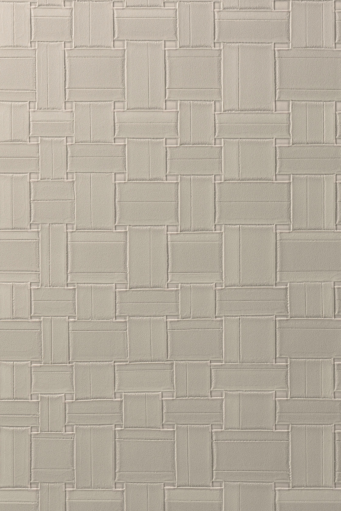 Weave wallpaper by Arte in Beige (Clay) – flat swatch of the braided leather pattern