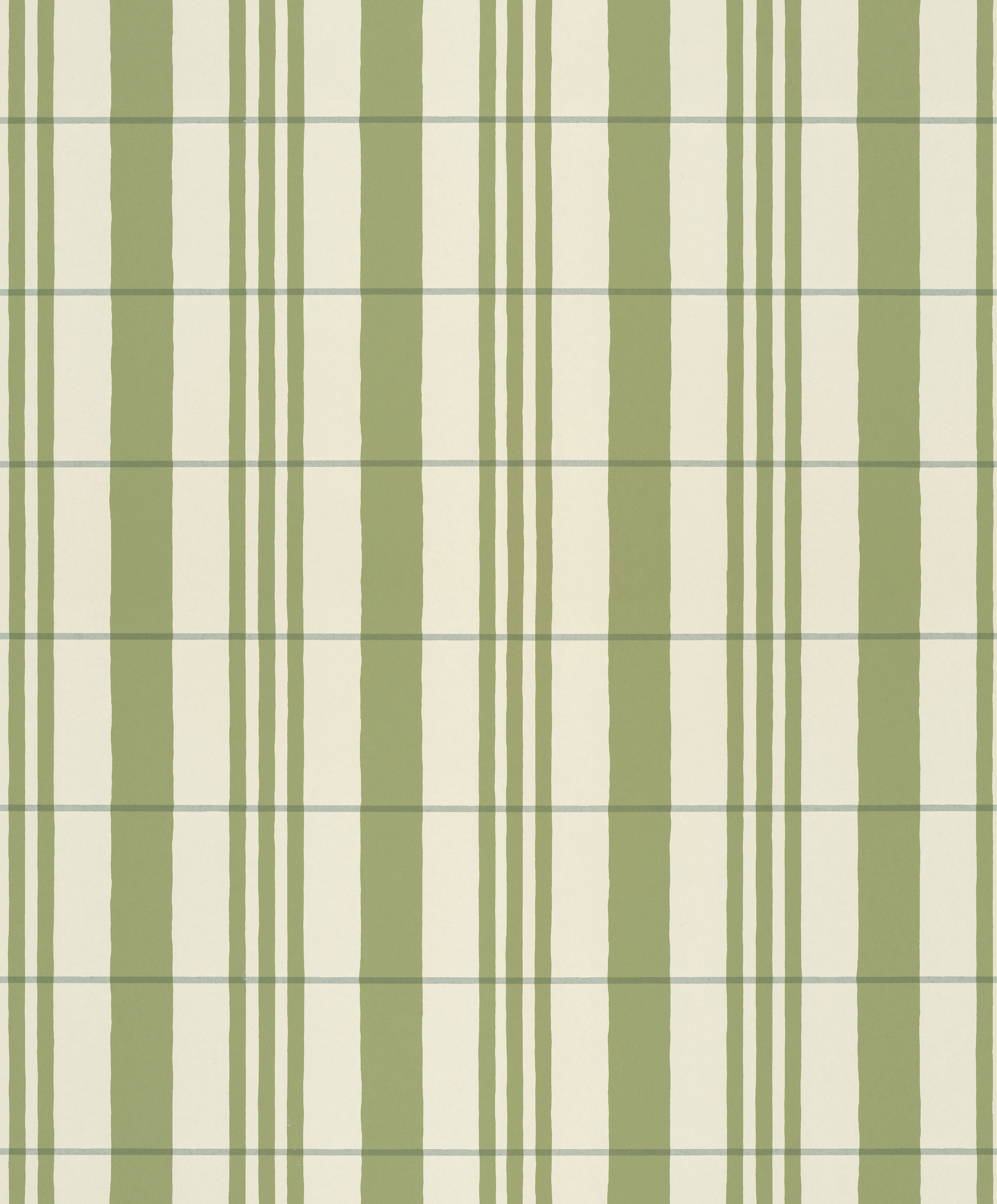The Guards' Tent wallpaper by Langelid/von Bromssen - stripe design in Green