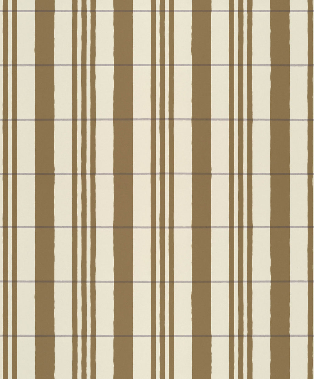 The Guards' Tent wallpaper by Langelid/von Bromssen - stripe design in Brown