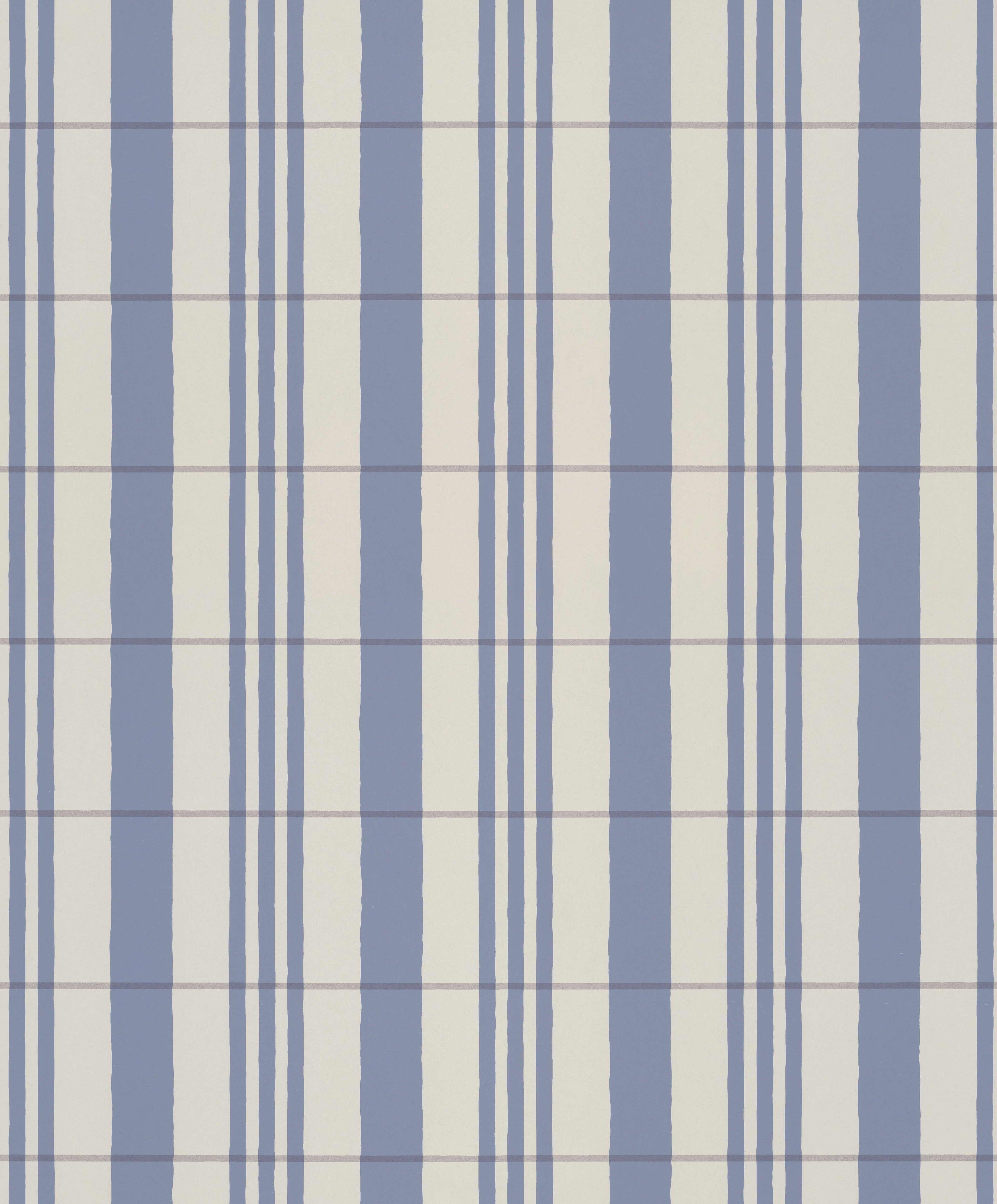 The Guards' Tent wallpaper by Langelid/von Bromssen - stripe design in Blue