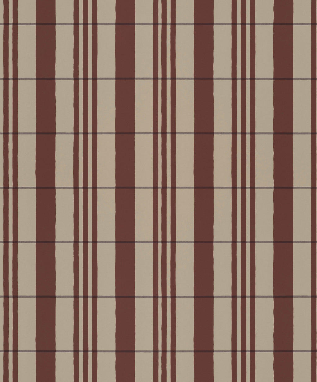 The Guards' Tent wallpaper by Langelid/von Bromssen - stripe design in Red