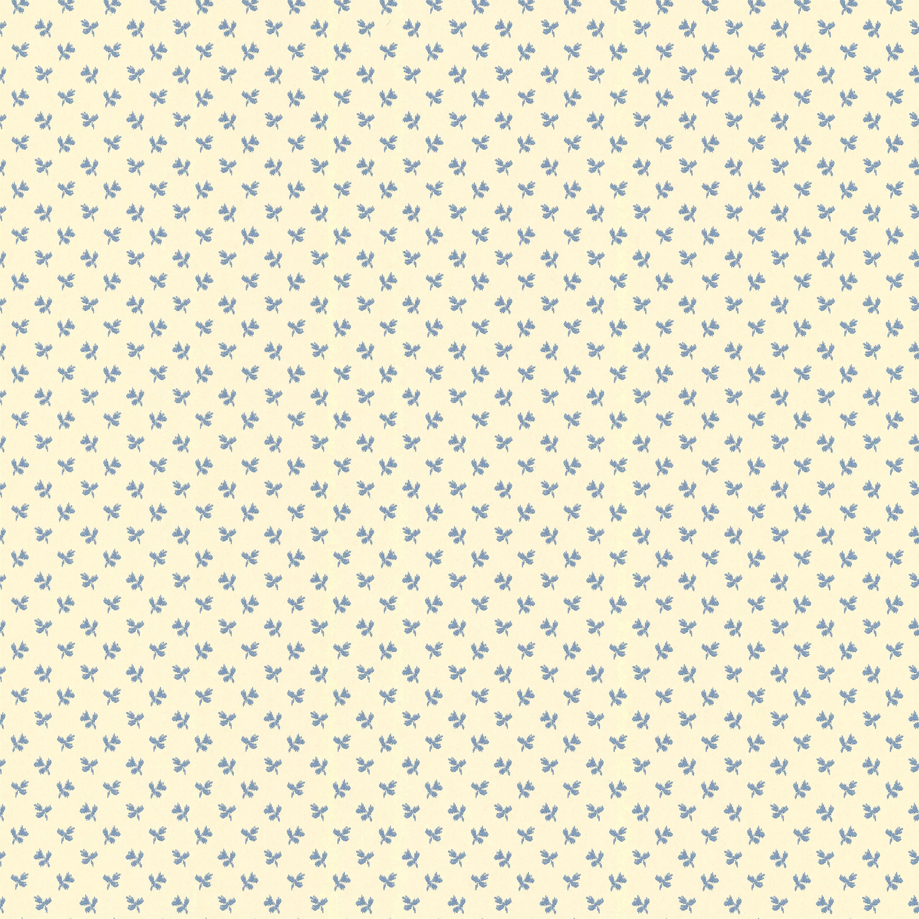 Tiny Flower wallpaper by Langelid/von Bromssen - floral design in Blue