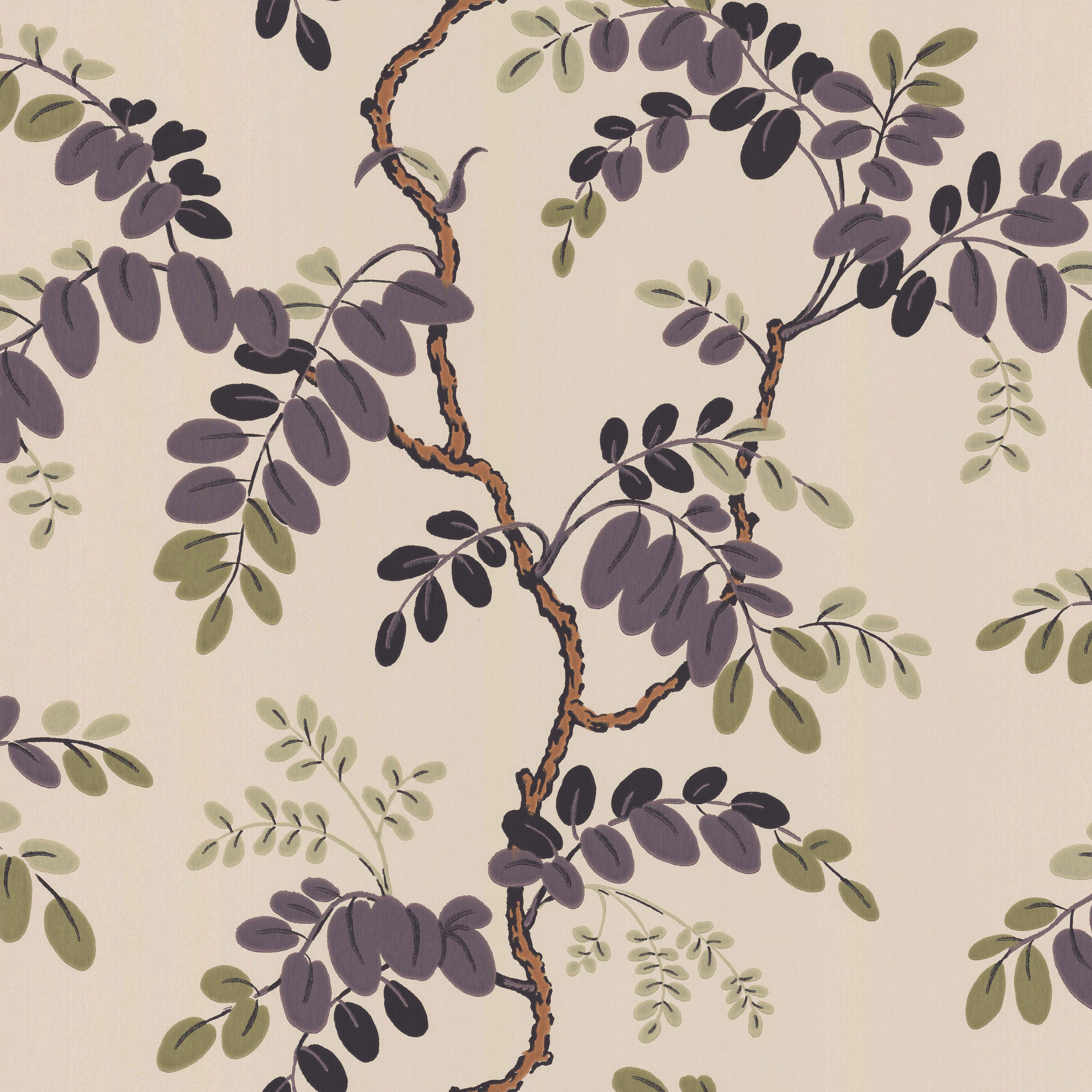 Toromiro wallpaper by Langelid/von Bromssen - botanical design in Purple
