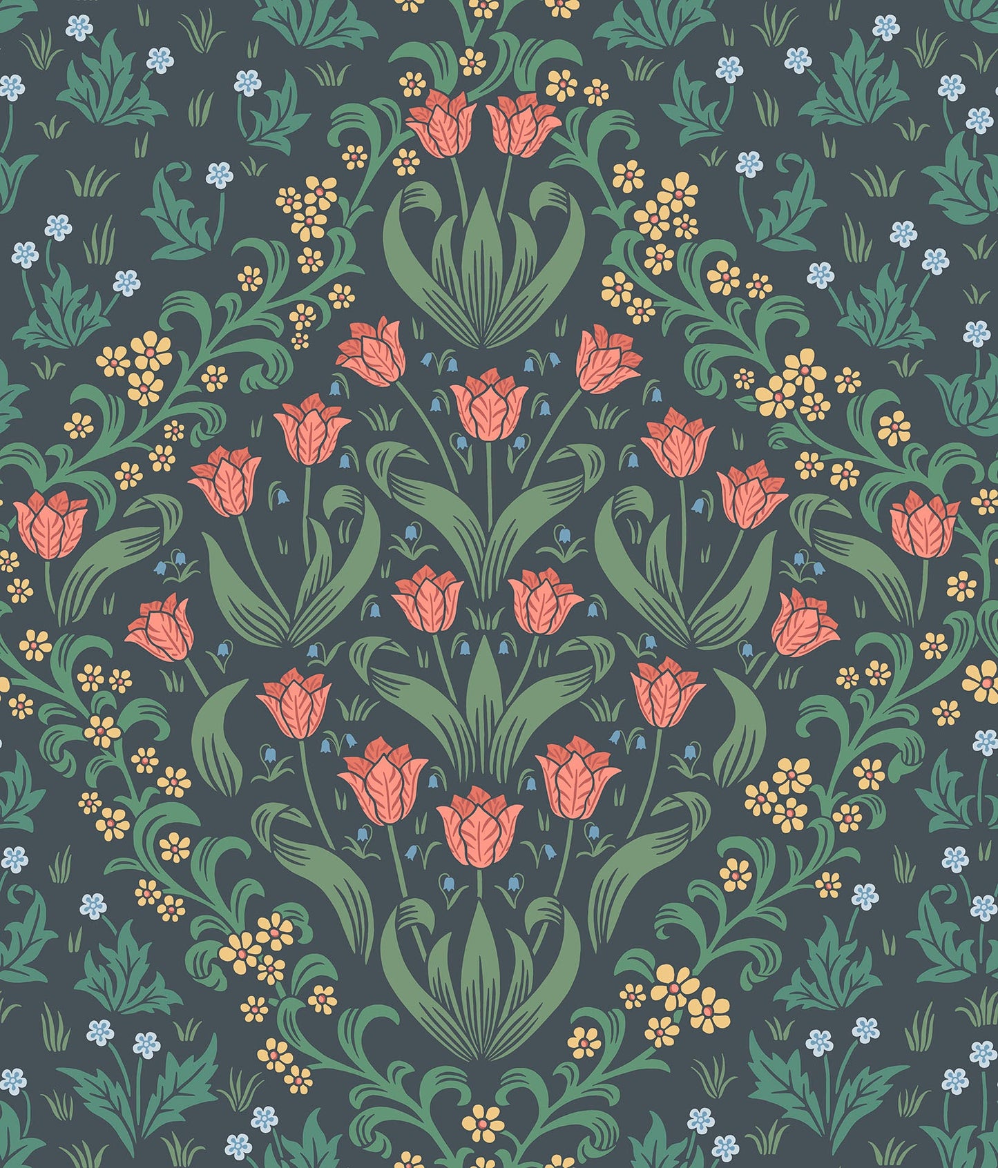 Tudor Garden - Wallpaper Trader