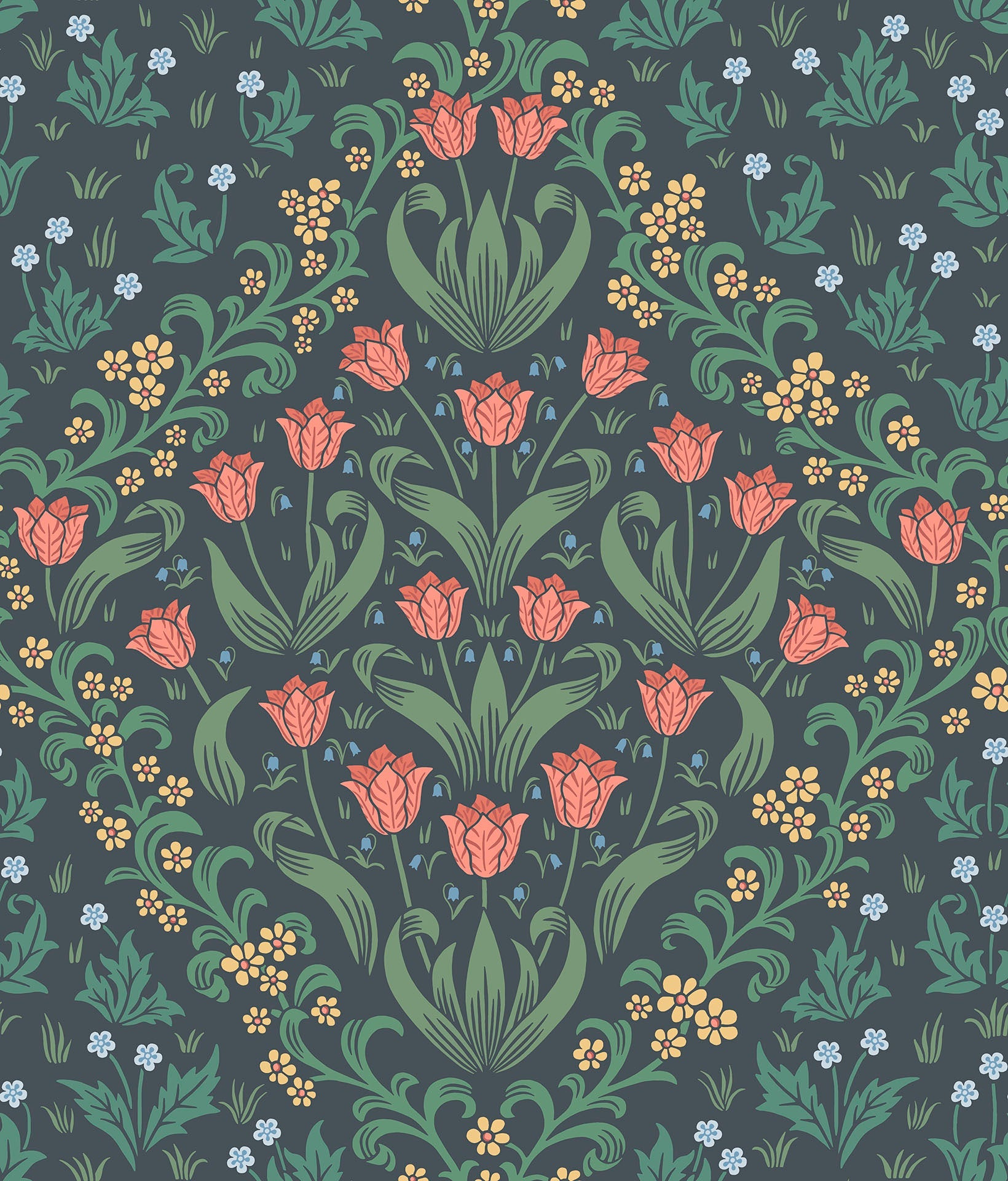 Tudor Garden - Wallpaper Trader